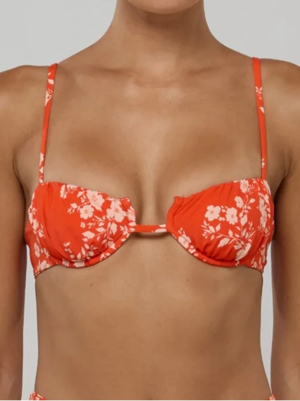 NWT RESA Millie Bikini Top in Orange Blossom